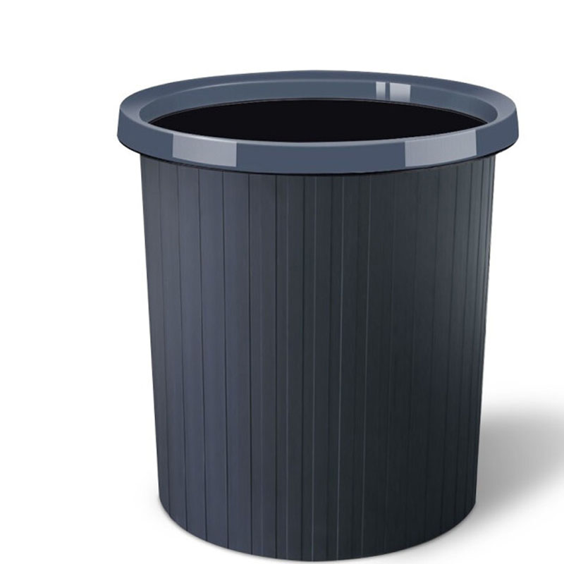 小垃圾桶 黑色压圈垃圾桶环保分类塑料垃圾篓 11L